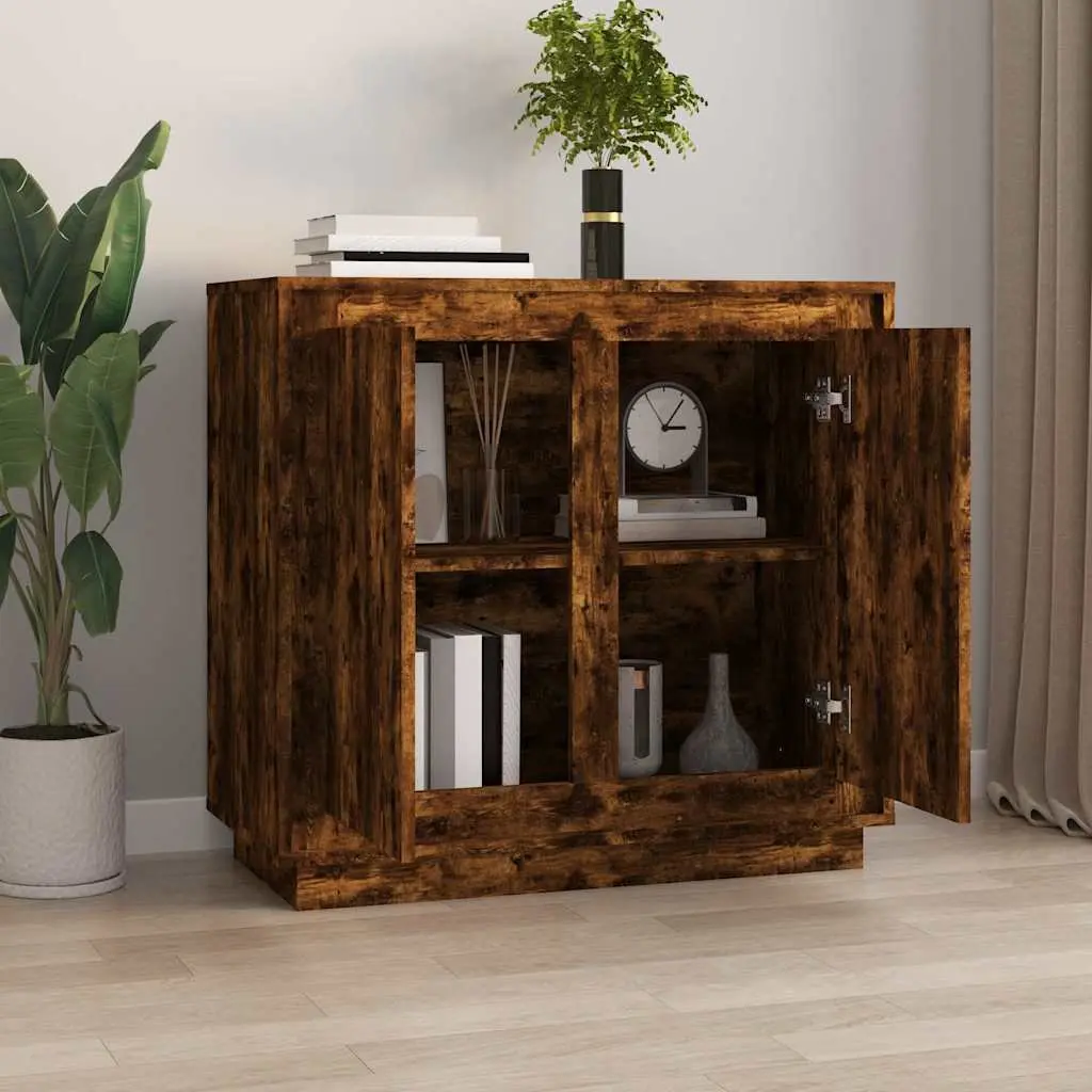 Brown Engineered Wood Sideboard Storage Cabinet