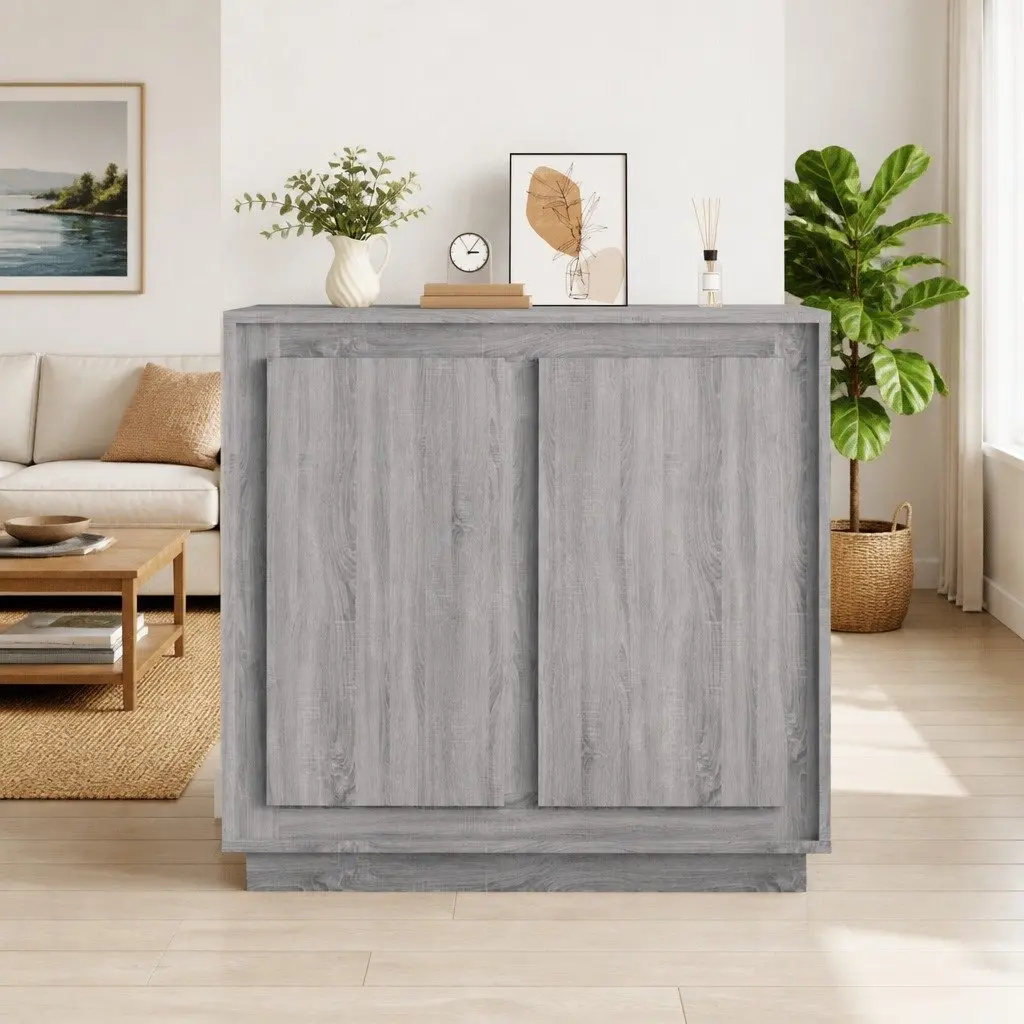 Grey Sonoma Sideboard with 4 Storage Compartments