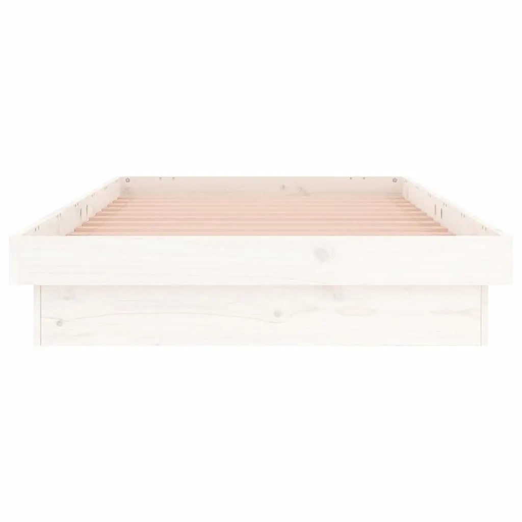 White LED Bed Frame 90x190cm with Remote Control