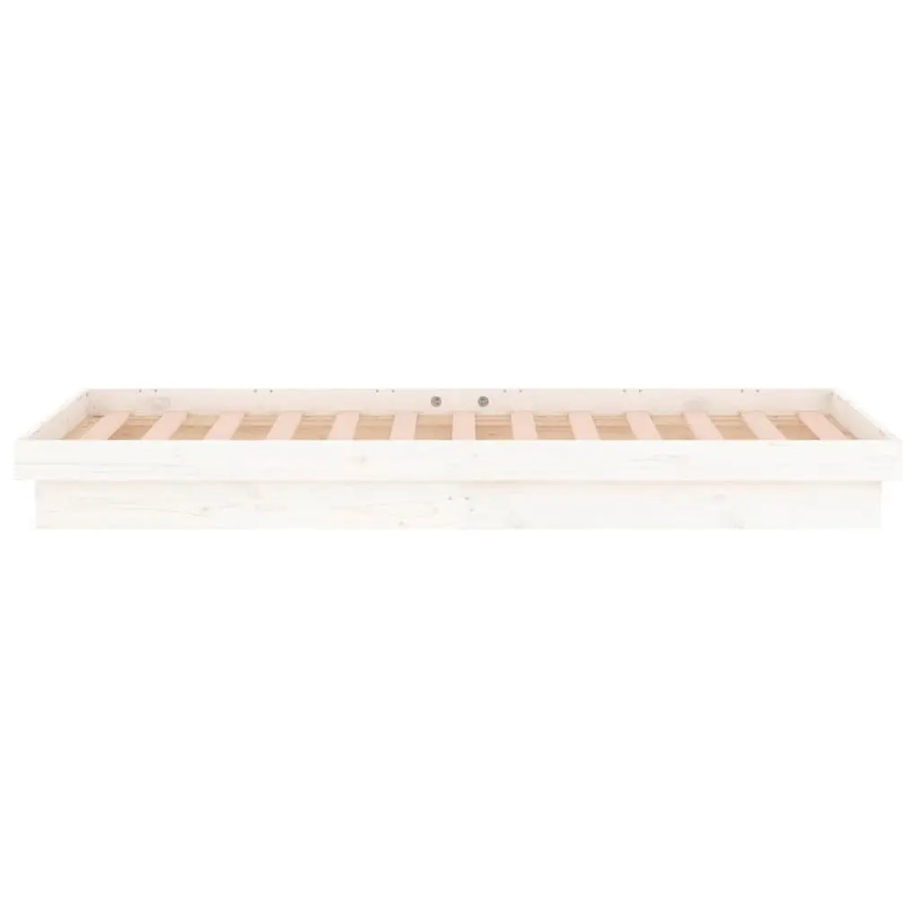 White LED Bed Frame 90x190cm with Remote Control