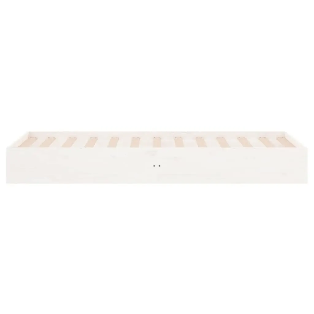Solid Pine Bed Frame 90x190 cm in White