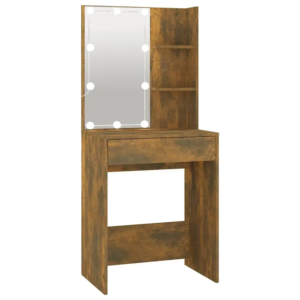 Dressing Table with LED Mirror & Drawers