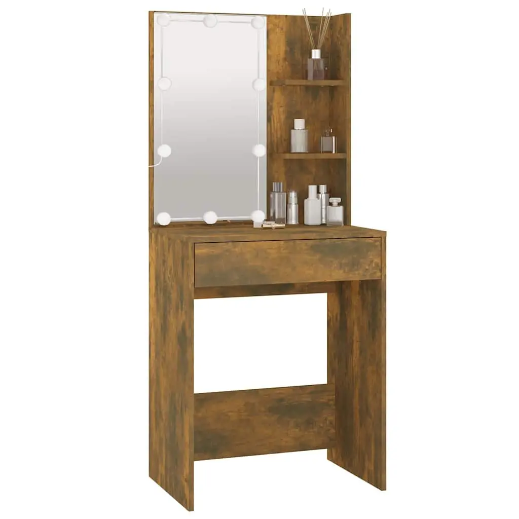 Dressing Table with LED Mirror & Drawers