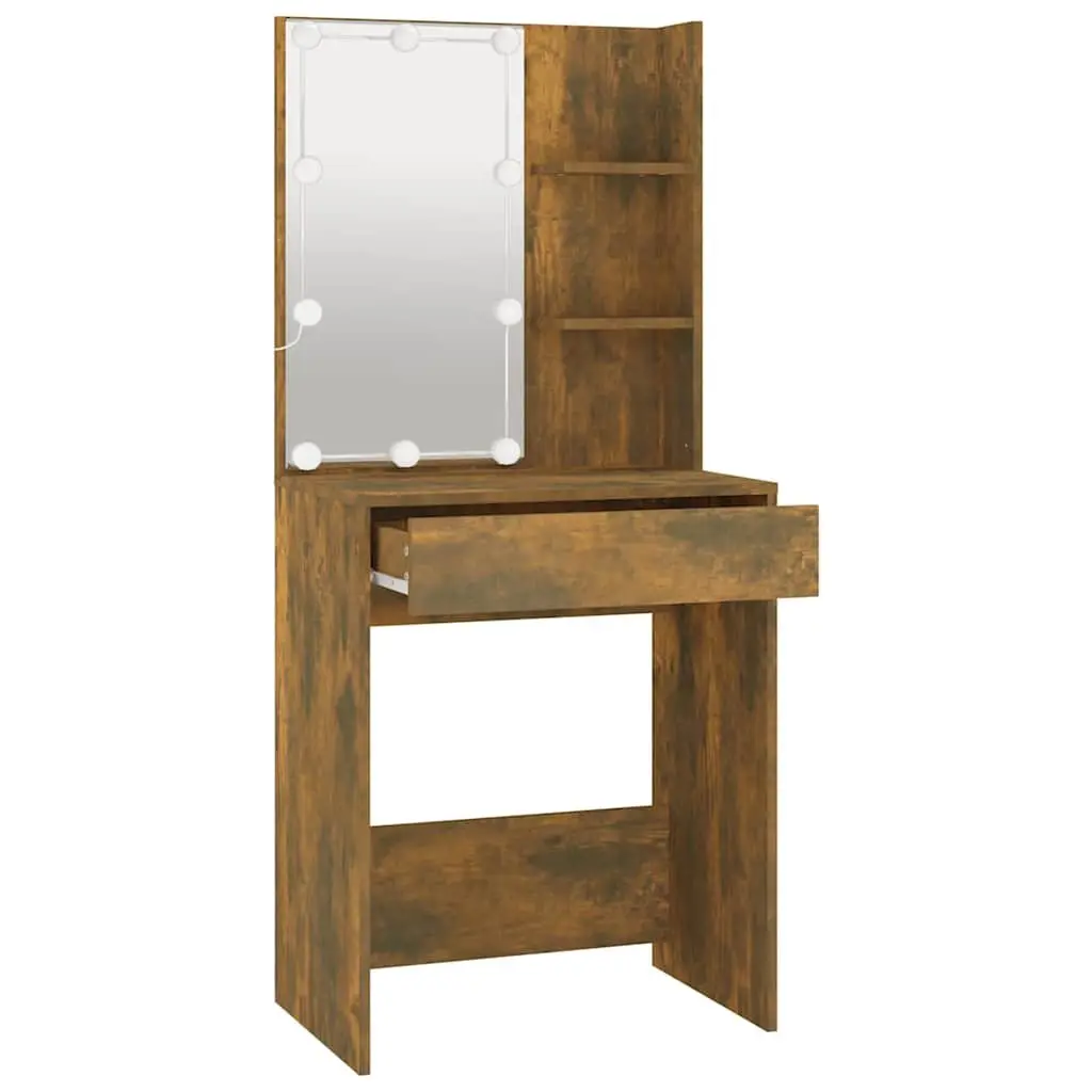 Dressing Table with LED Mirror & Drawers