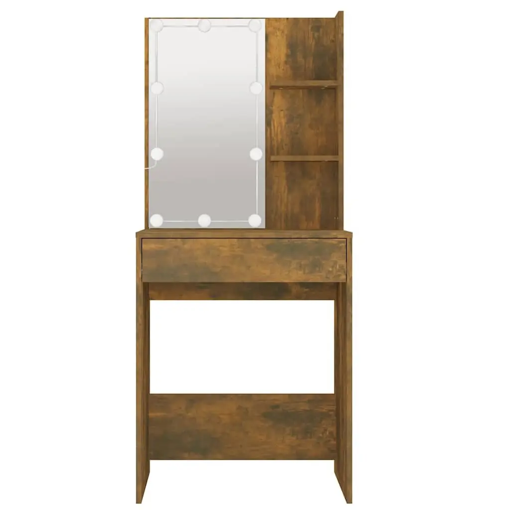 Dressing Table with LED Mirror & Drawers