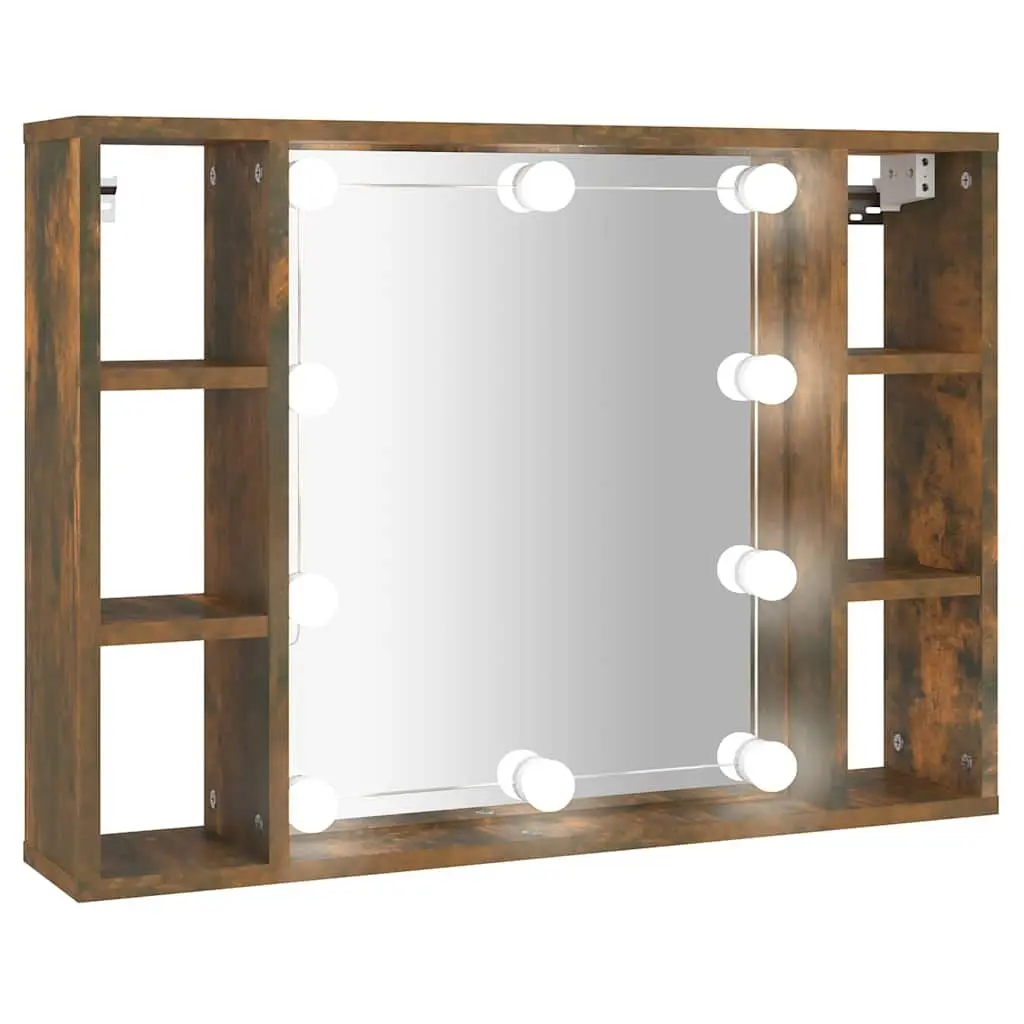 Wall-Mounted Mirror Cabinet with LED Lights