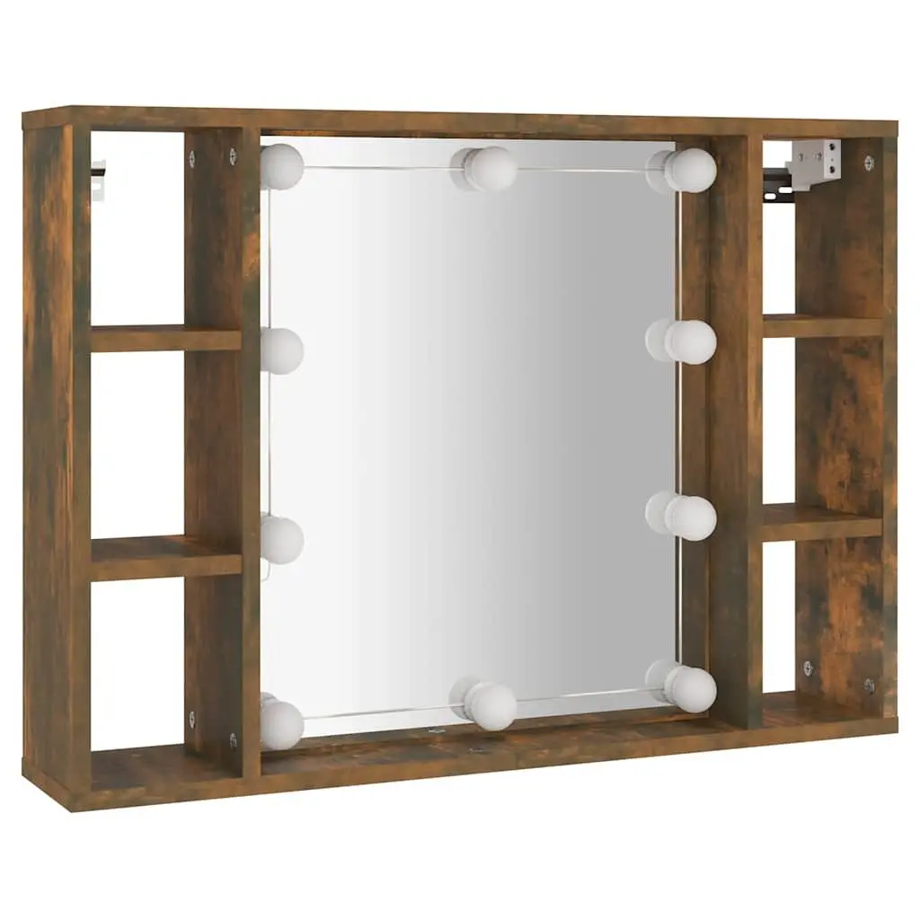 Wall-Mounted Mirror Cabinet with LED Lights