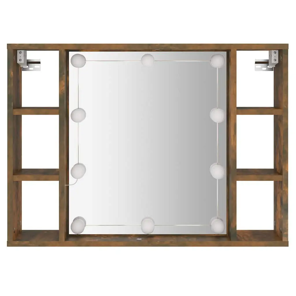 Wall-Mounted Mirror Cabinet with LED Lights