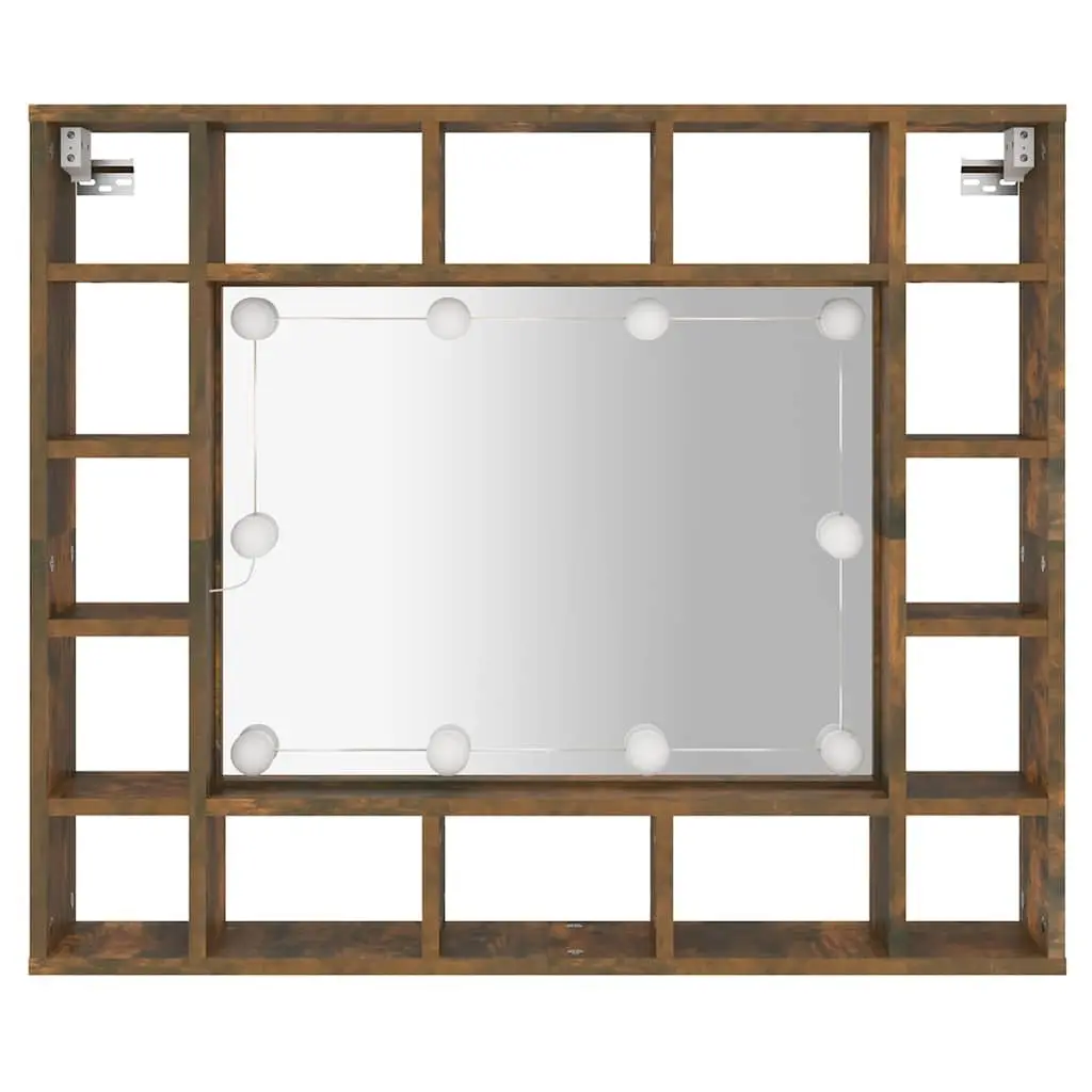 Wall-Mounted Bathroom Vanity Mirror Cabinet with LED Lights