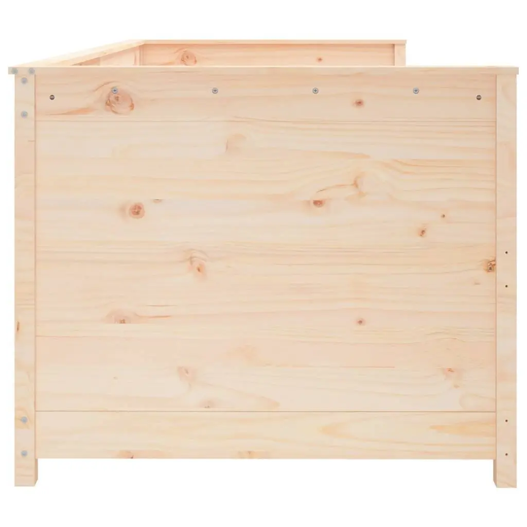 Solid Pine Wood Day Bed with Storage Drawers 80x200 cm