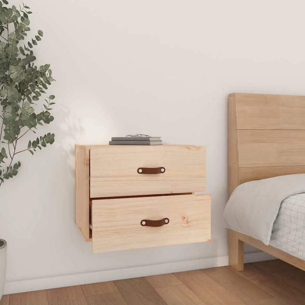Wall-mounted Bedside Cabinets 2 pcs Brown