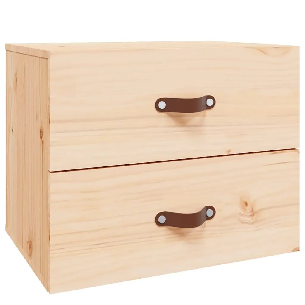 Wall-mounted Bedside Cabinets 2 pcs Brown
