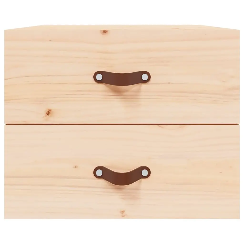Wall-mounted Bedside Cabinets 2 pcs Brown
