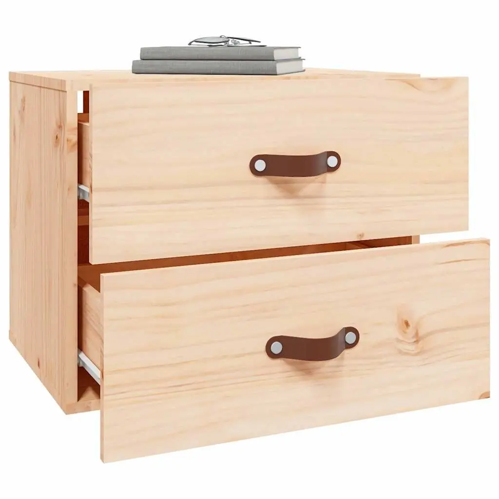 Wall-mounted Bedside Cabinets 2 pcs Brown