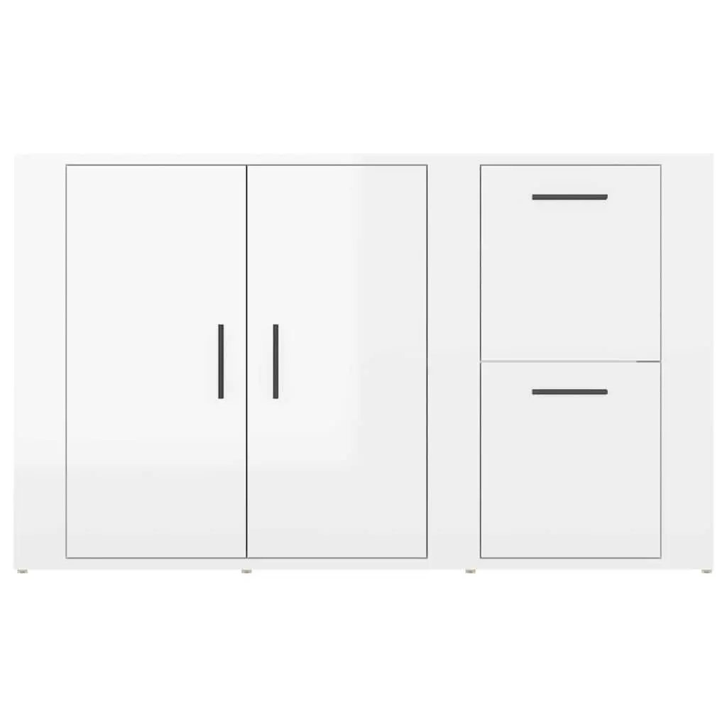 High Gloss White Sideboard Storage Cabinet for Home