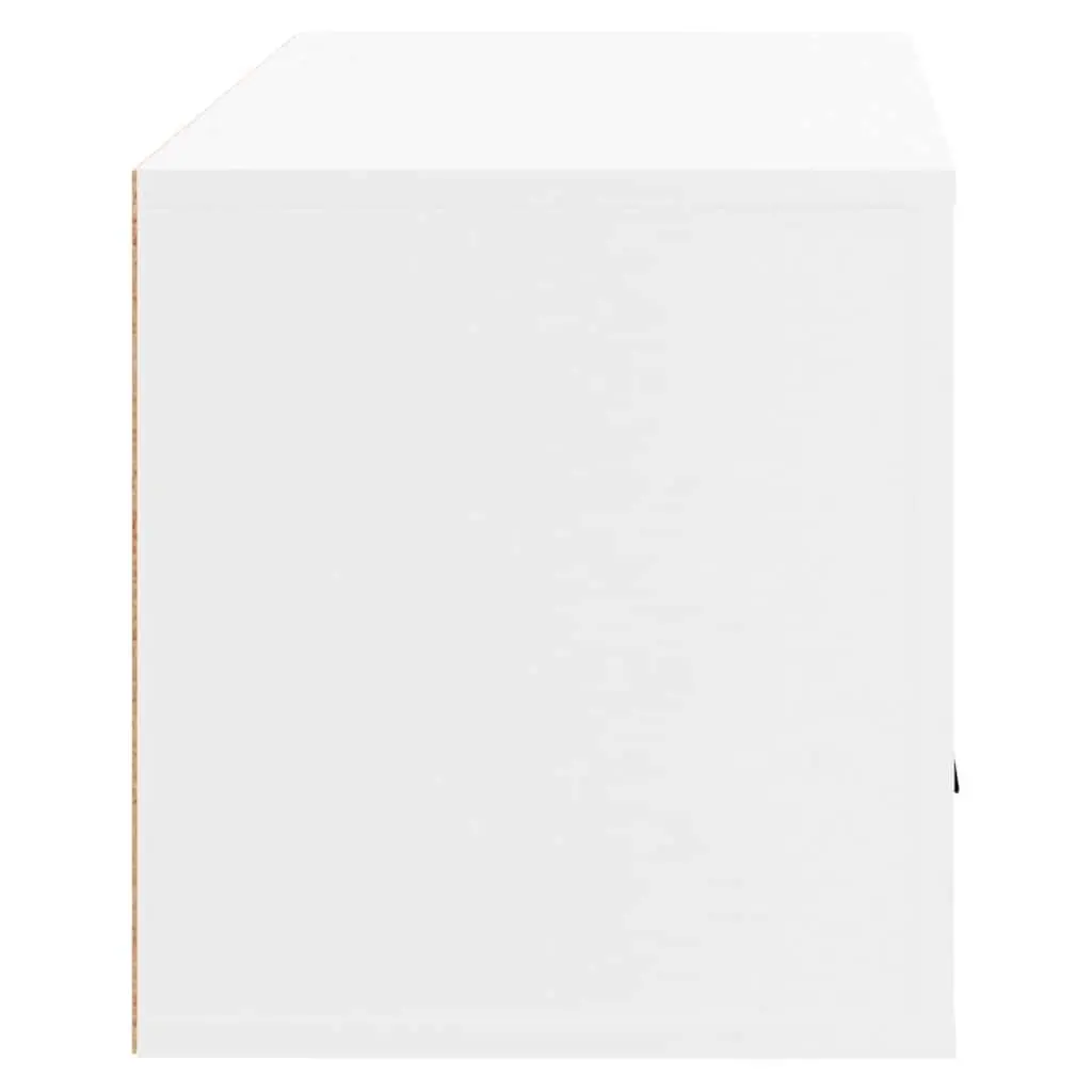 Wall-mounted Shoe Cabinet White 70x35x38 cm Storage Organiser Engineered Wood