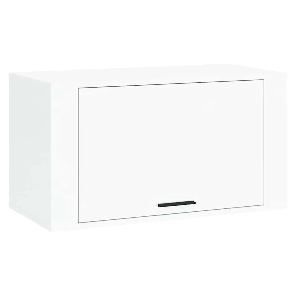 Wall-Mounted Shoe Cabinet in Glossy White