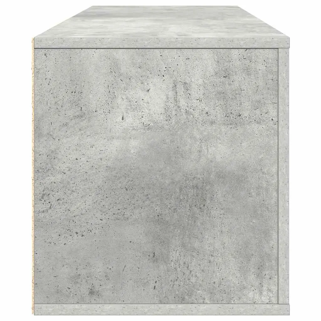 Grey Engineered Wood Wall Shoe Cabinet
