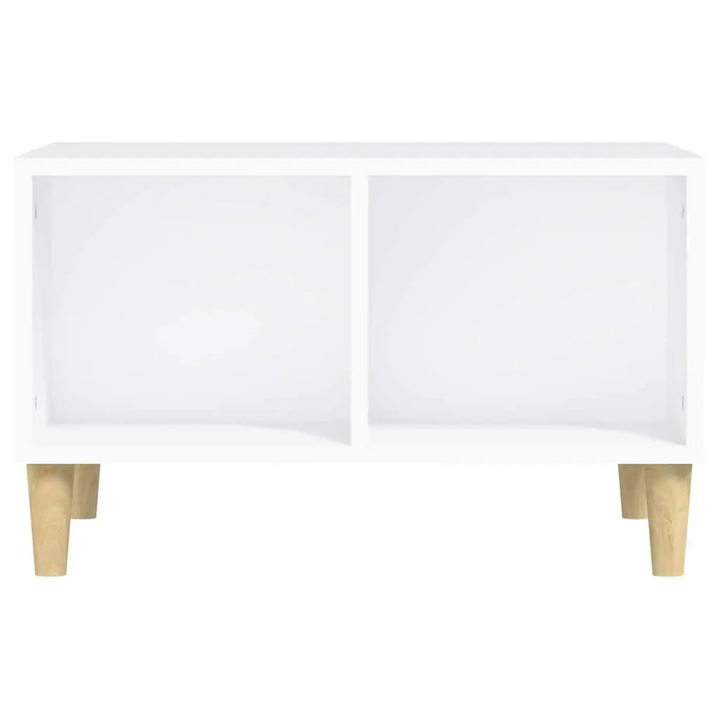 White Coffee Table with 4 Storage Compartments