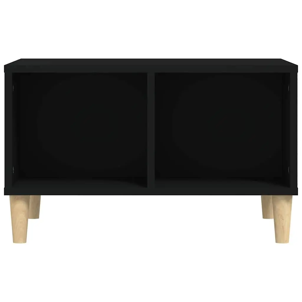 Black Coffee Table with Storage Compartments