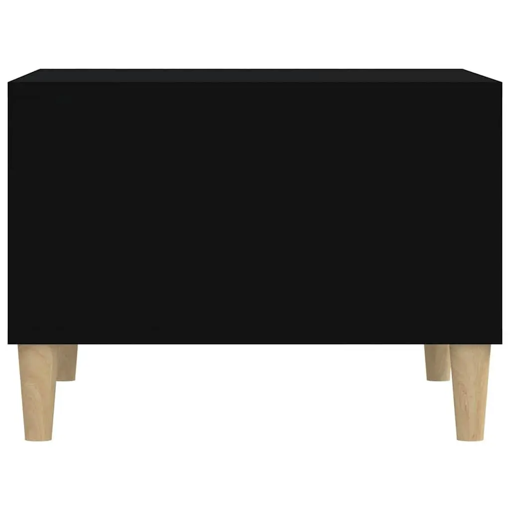 Black Coffee Table with Storage Compartments