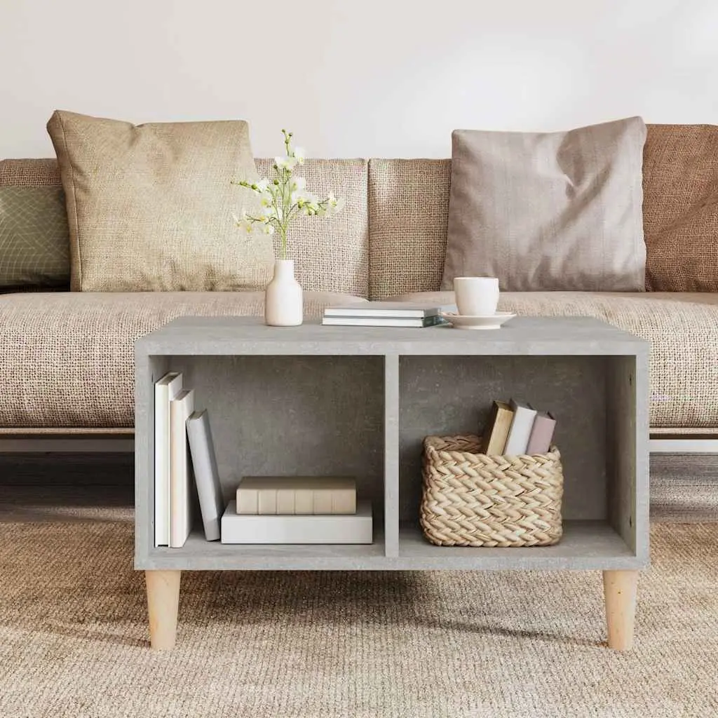 Grey Coffee Table with Storage, 60x50x36.5 cm