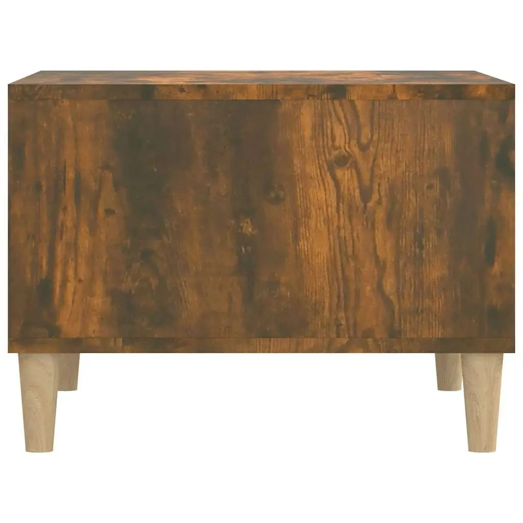 Coffee Table with Open Storage in Smoked Oak
