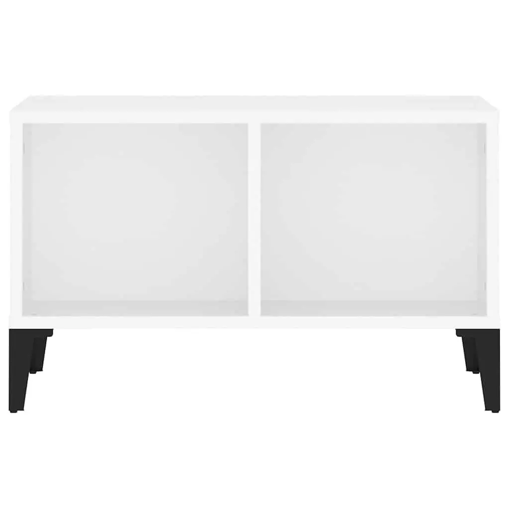 White Coffee Table with Storage 60x50x36.5 cm