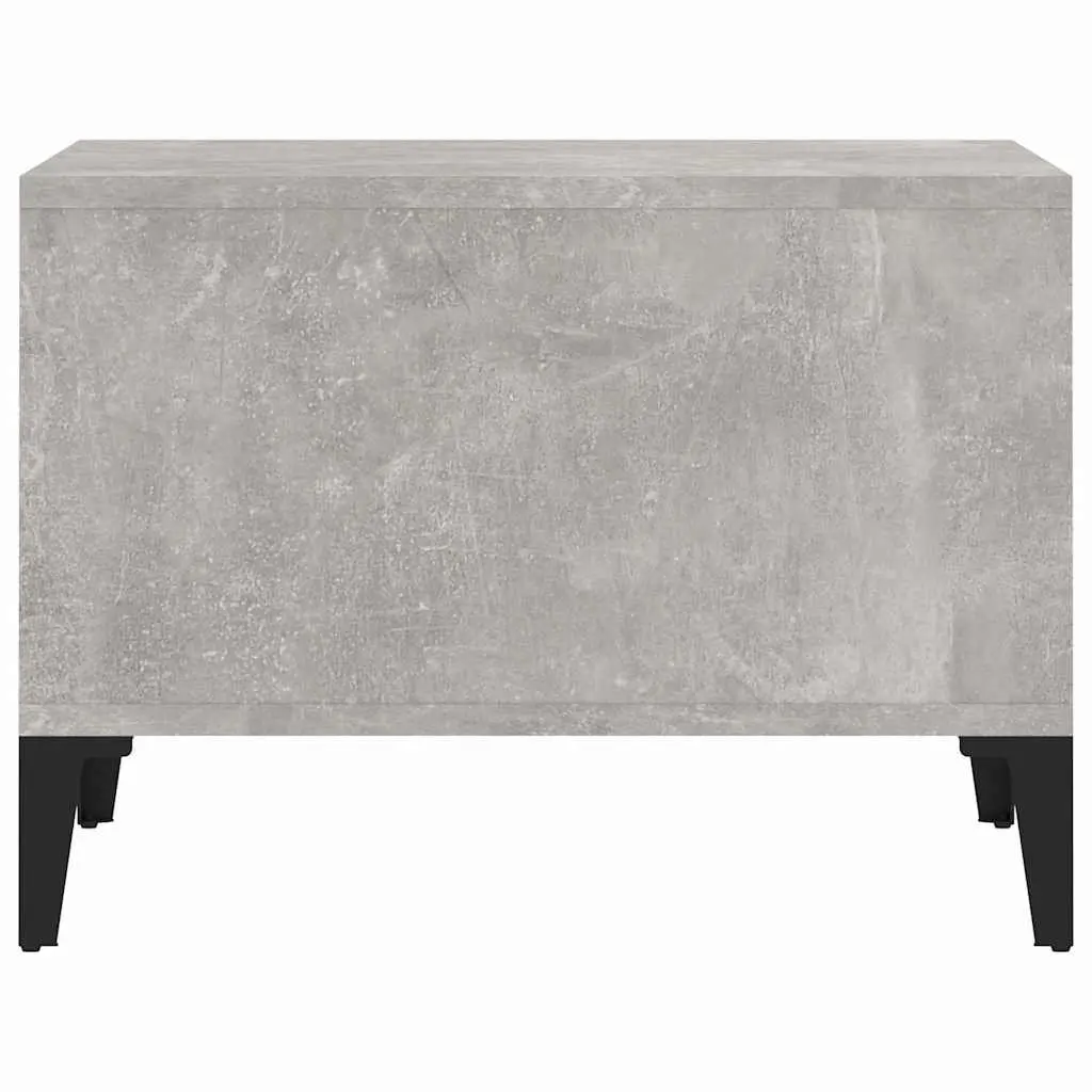 Industrial Style Grey Coffee Table with Open Storage