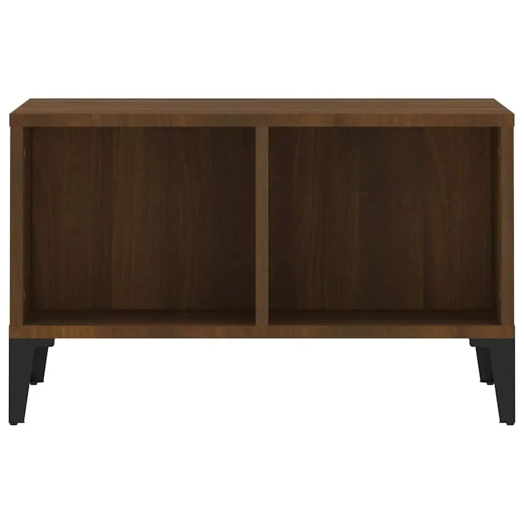 Coffee Table Engineered Wood 60x50x36.5cm Brown Oak