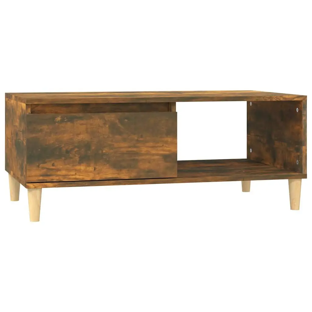 Coffee Table with Storage in Smoked Oak Finish