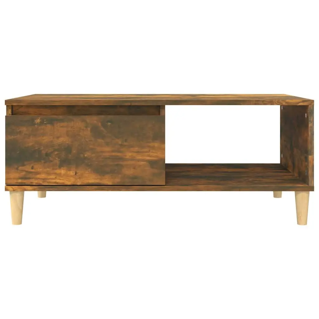 Coffee Table with Storage in Smoked Oak Finish