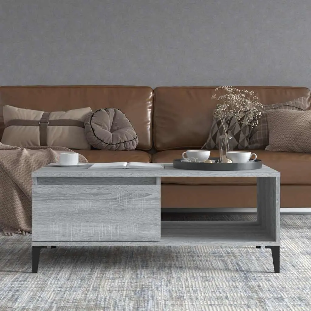 Grey Sonoma Coffee Table with Storage Drawer