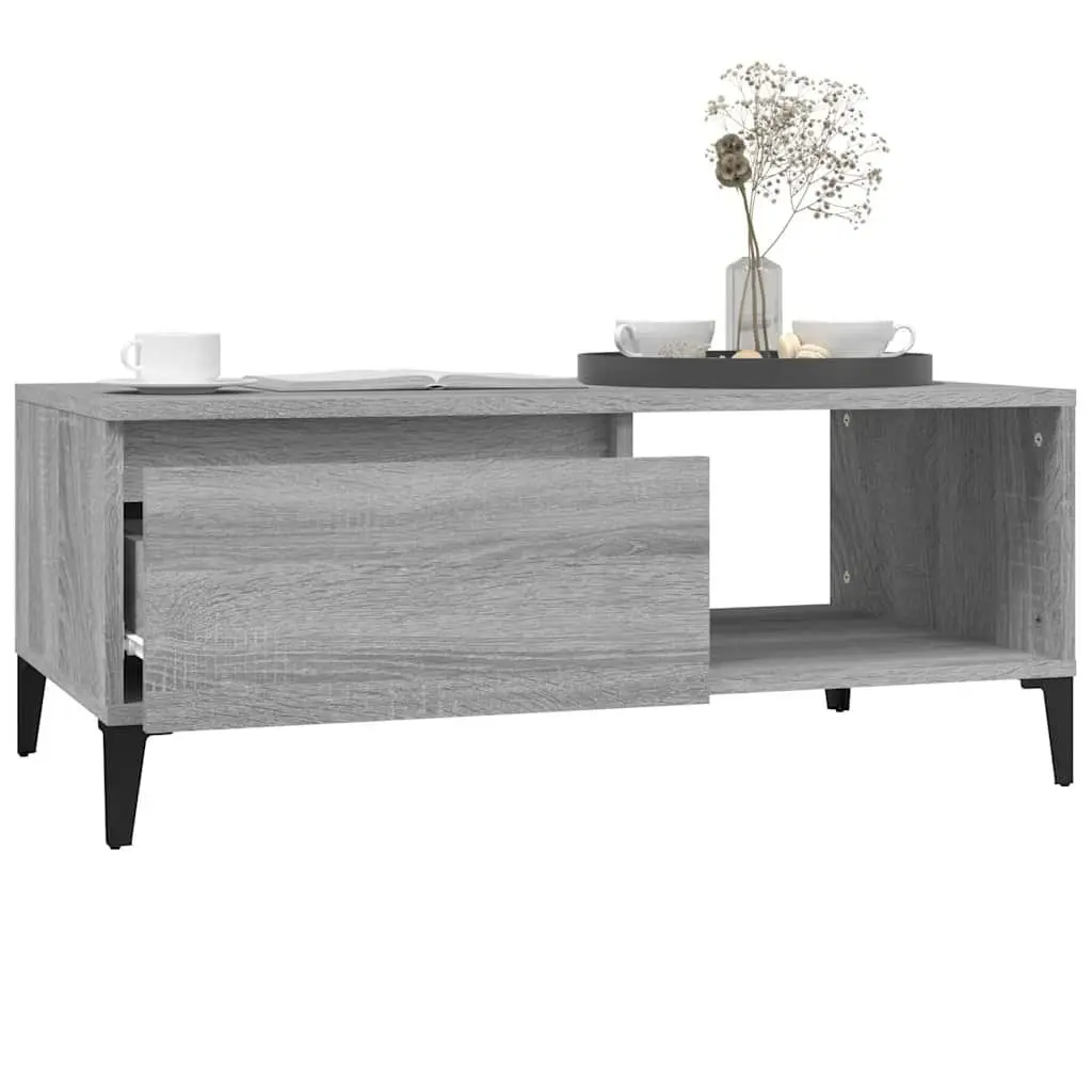 Grey Sonoma Coffee Table with Storage Drawer