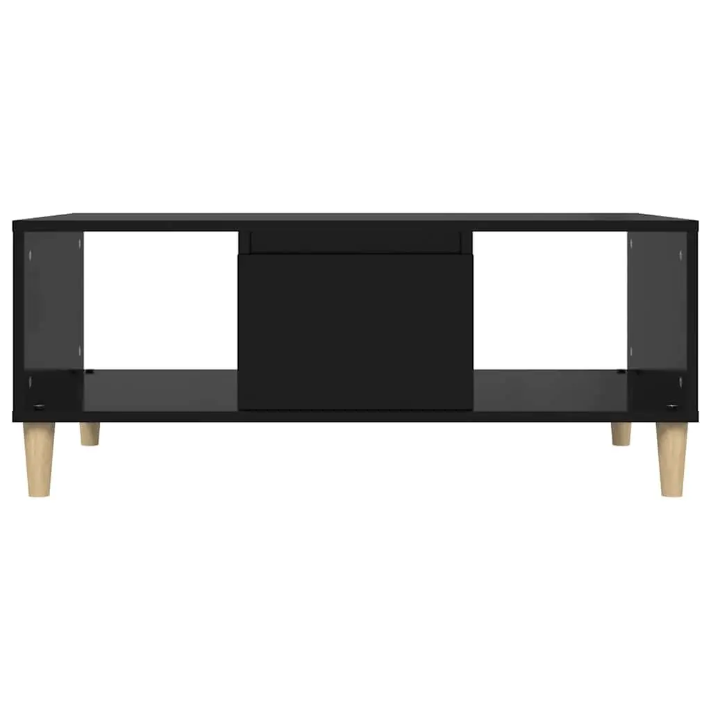 Black Coffee Table with Ample Storage