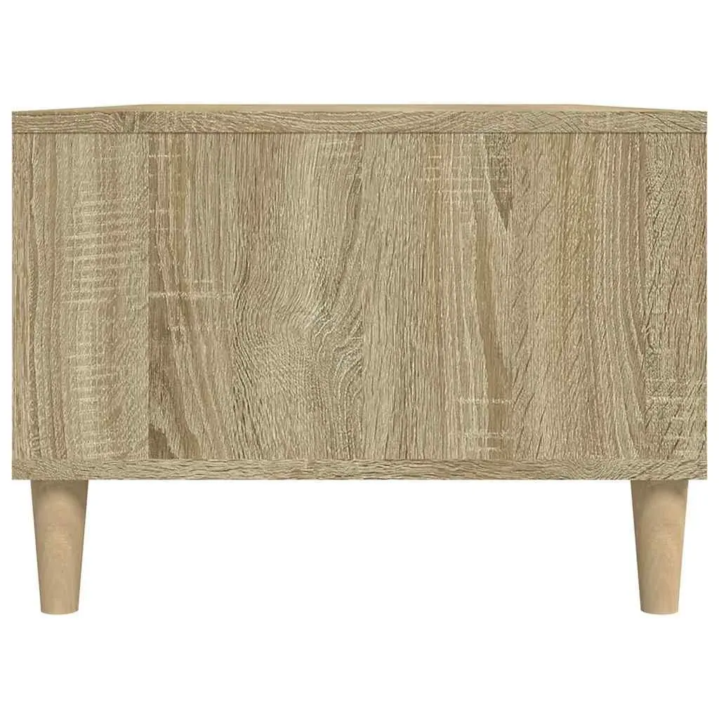 Sonoma Oak Coffee Table with Open Compartments and Drawer