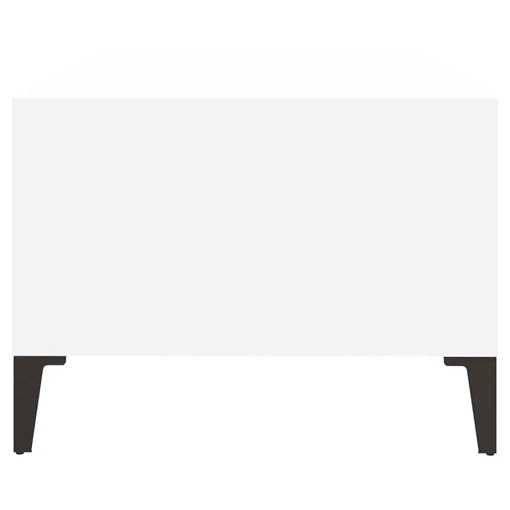 White Coffee Table with Storage Options