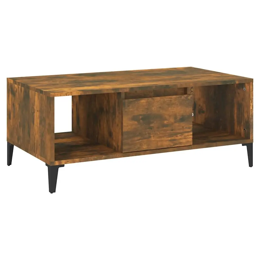 Coffee Table with Storage Drawer and Compartments