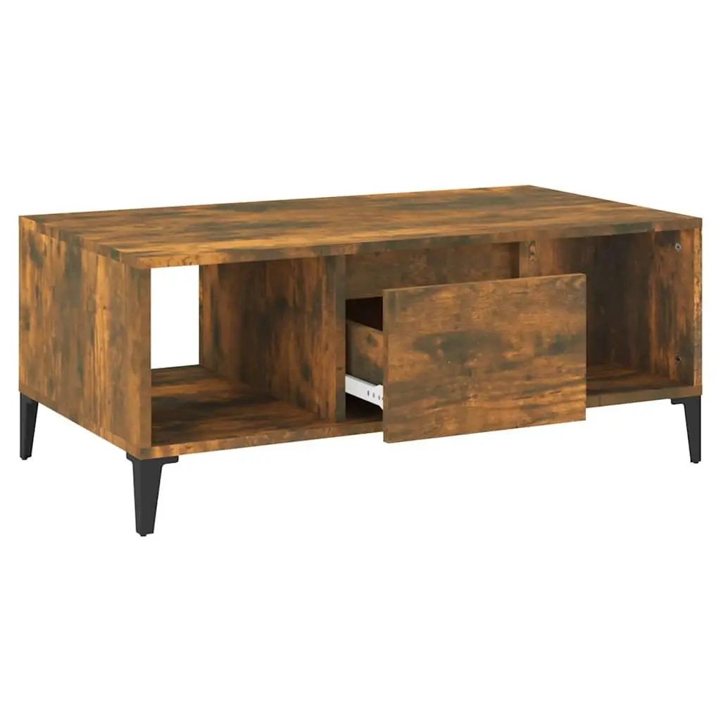 Coffee Table with Storage Drawer and Compartments