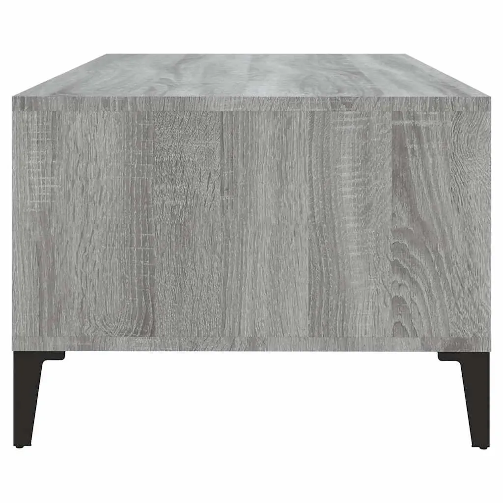Coffee Table Engineered Wood 90 x 50 x 36.5 cm Grey