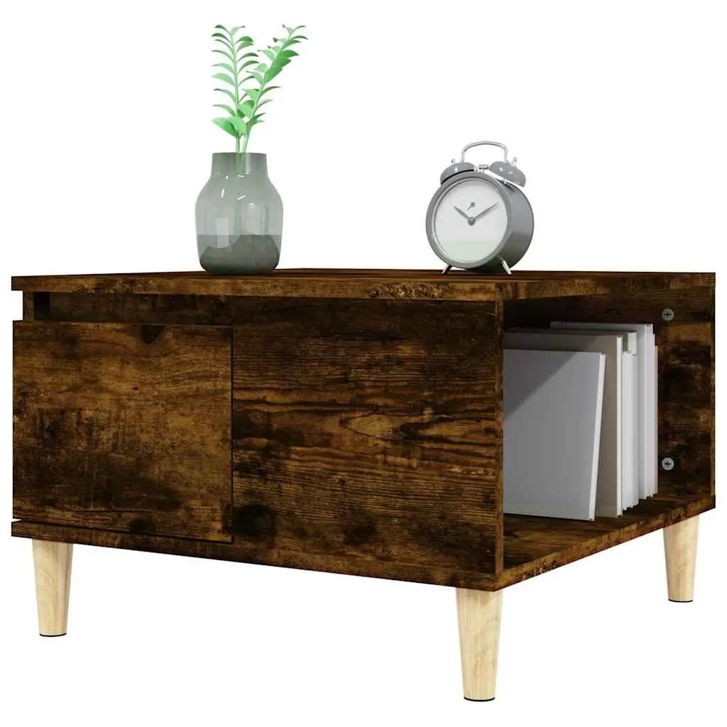 Smoked Oak Coffee Table with Storage