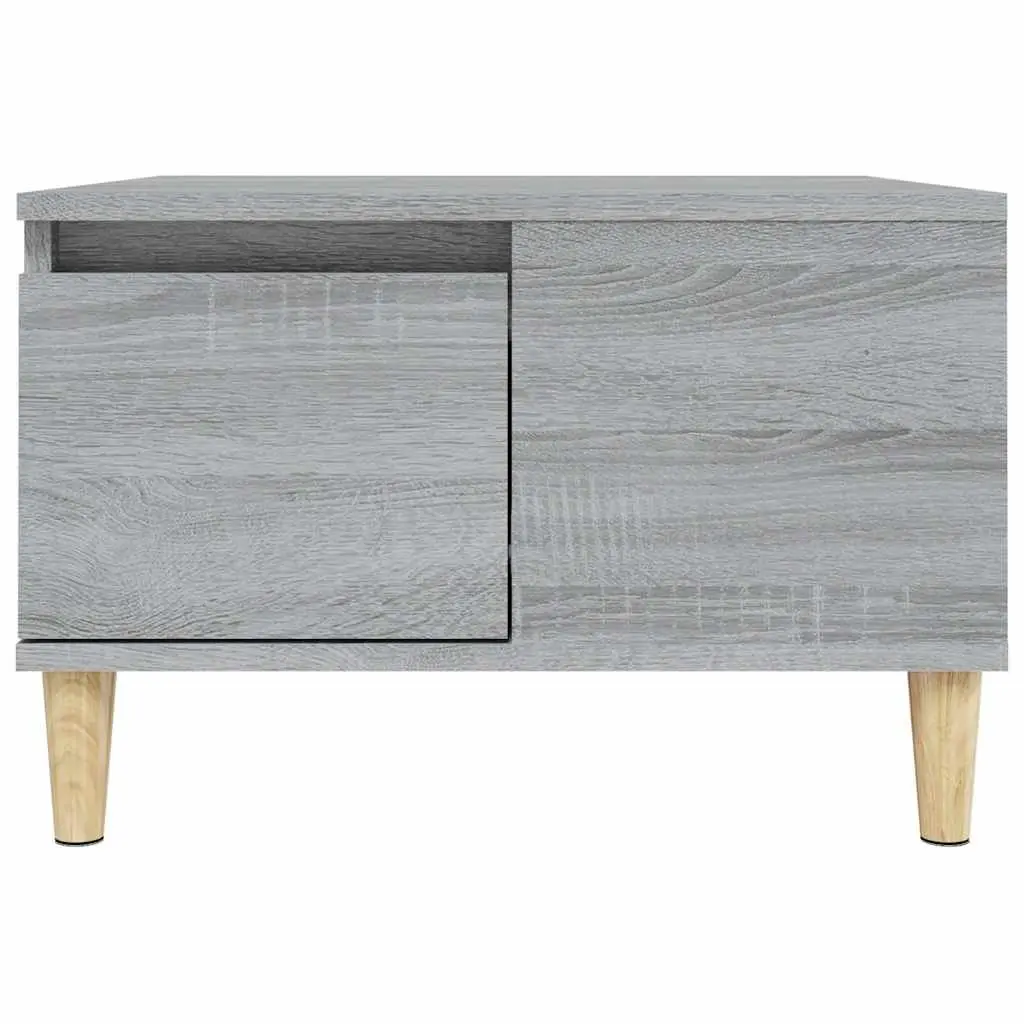 Grey Sonoma Coffee Table with Storage Drawer and Compartment
