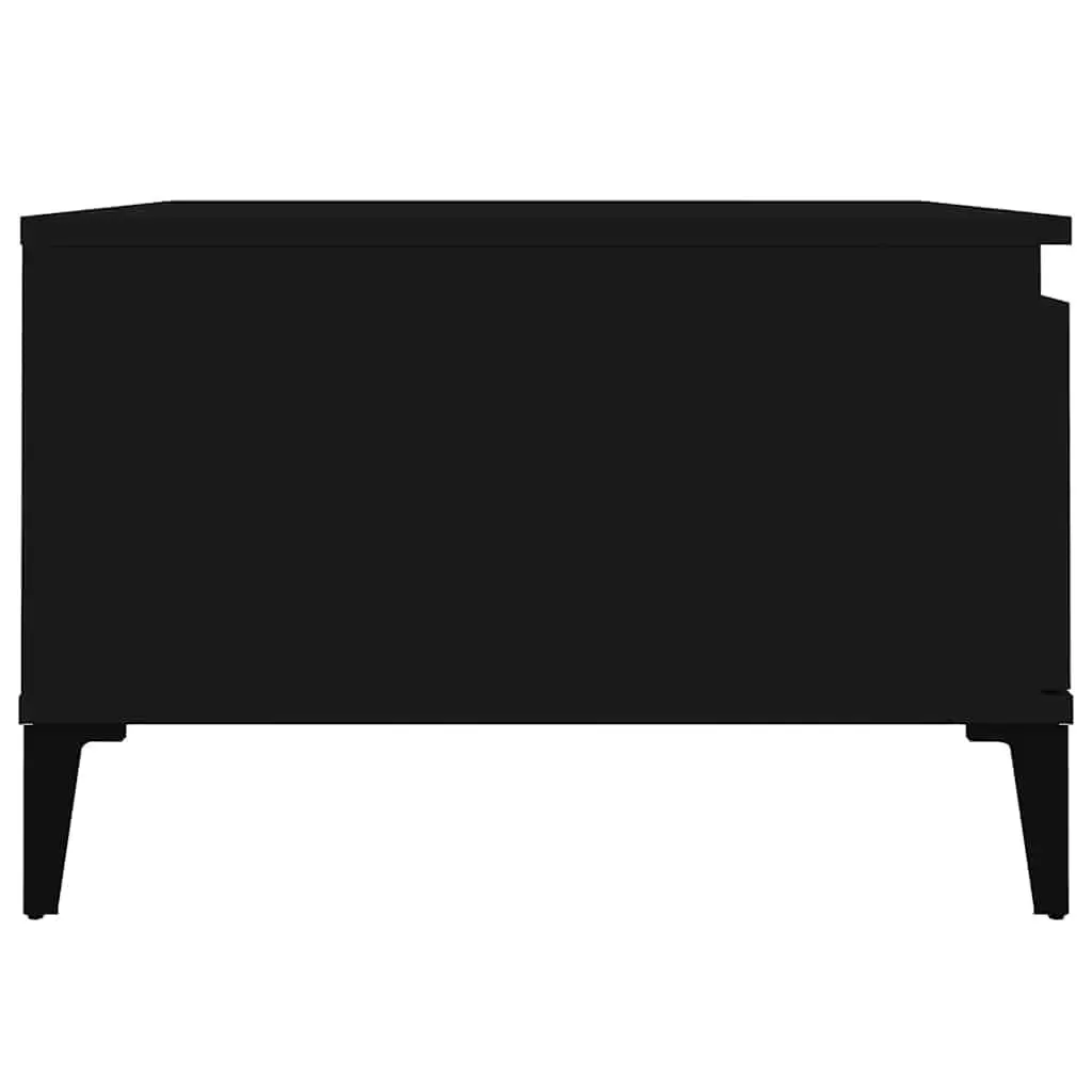 Black Modern Coffee Table with Storage Options