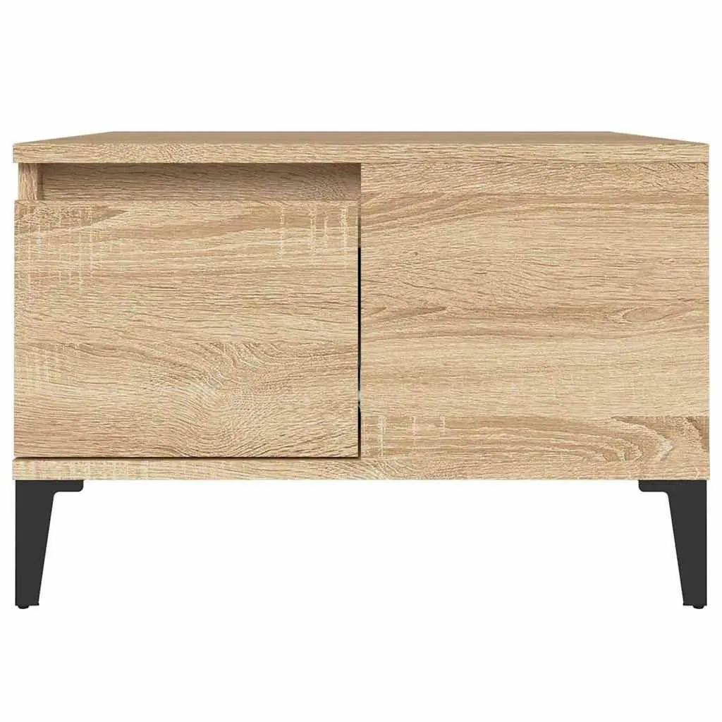 Brown Engineered Wood Coffee Table with Storage Drawer