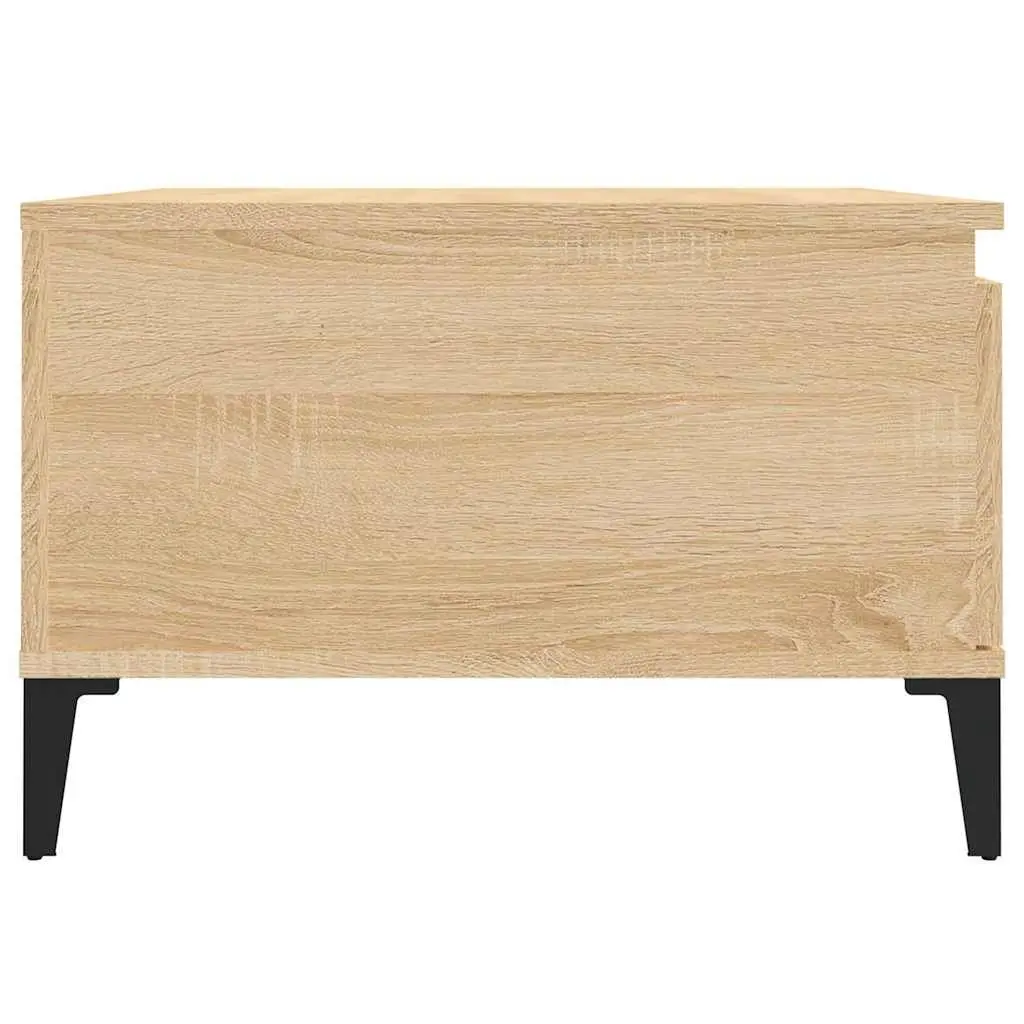 Brown Engineered Wood Coffee Table with Storage Drawer