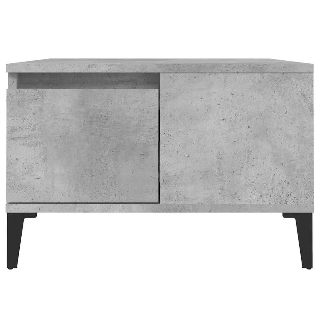 Grey Coffee Table with Storage Drawer 55x55x36.5cm