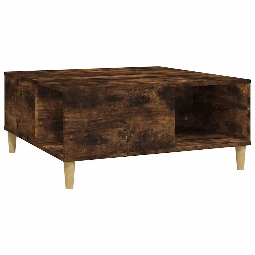 Brown Engineered Wood Coffee Table with Storage