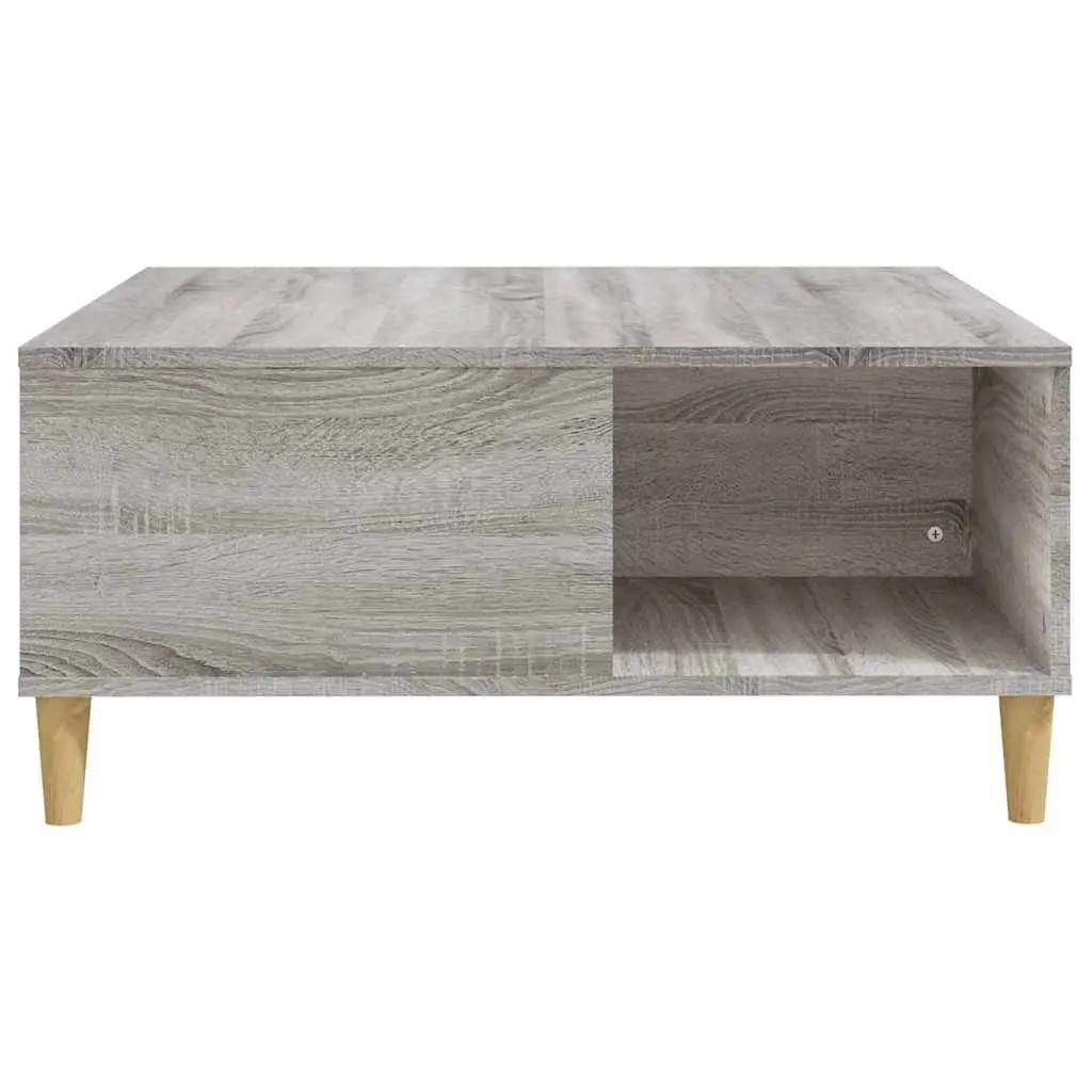 Grey Sonoma Coffee Table 80x80x36.5cm with Storage