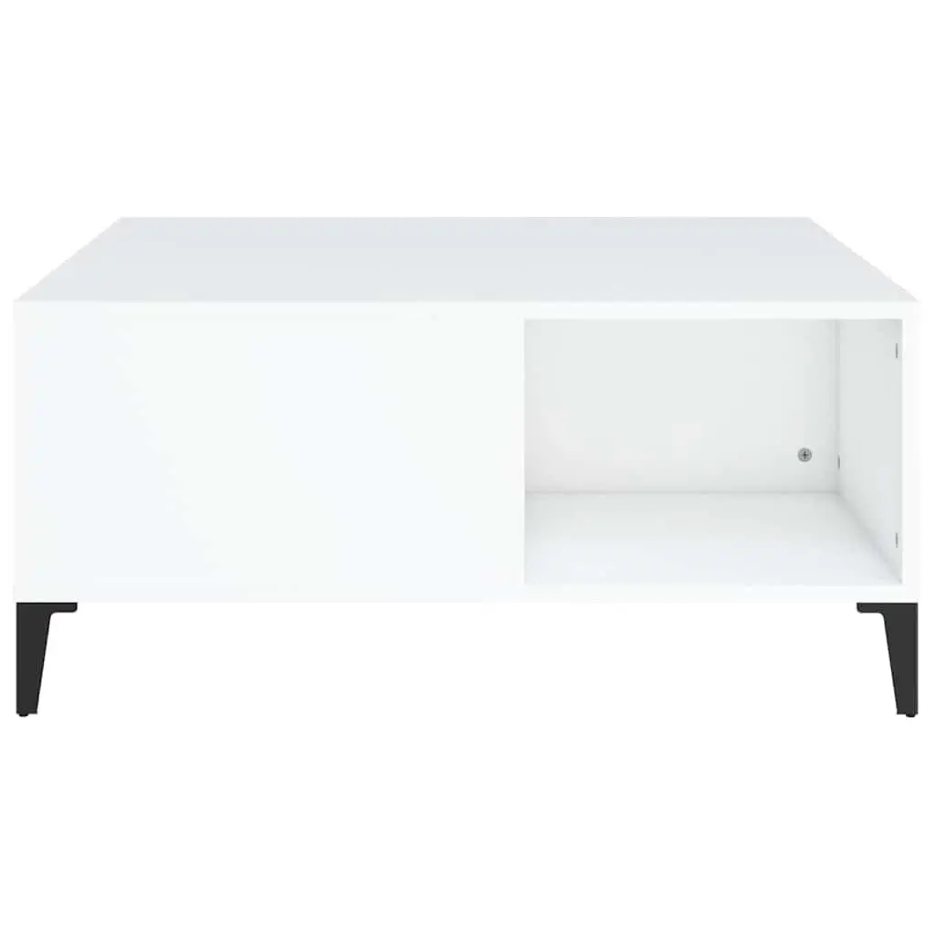 Coffee Table Engineered Wood 80cm x 80cm x 36.5cm White