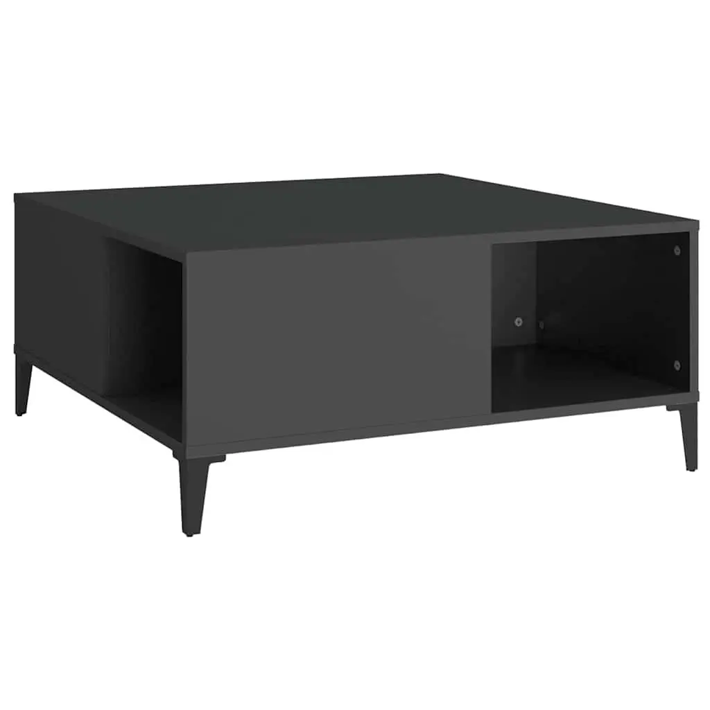 Black Coffee Table with Ample Storage